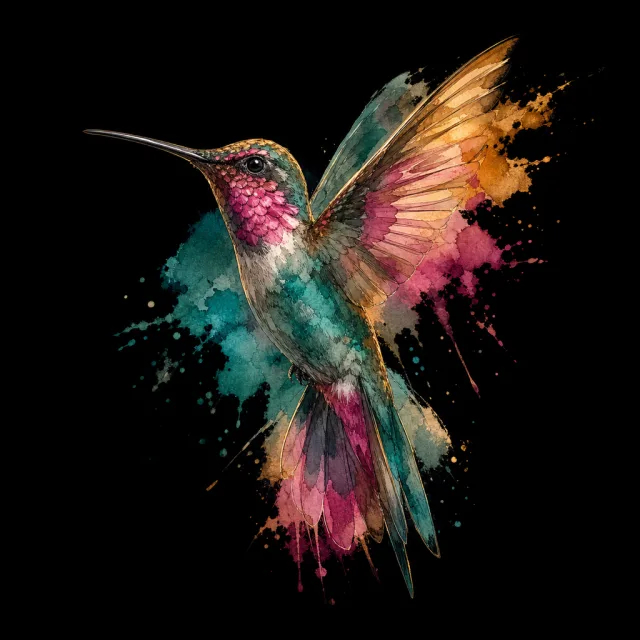 Watercolor tattoo design generated by the MyInk AI tattoo generator