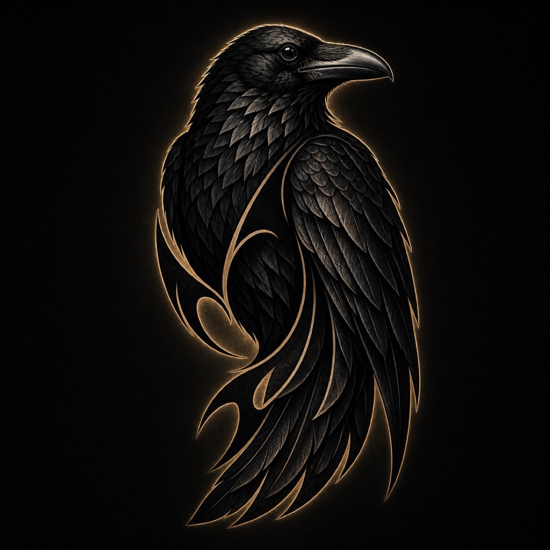 Blackwork style tattoo design with dense dark coverage suitable for cover-ups