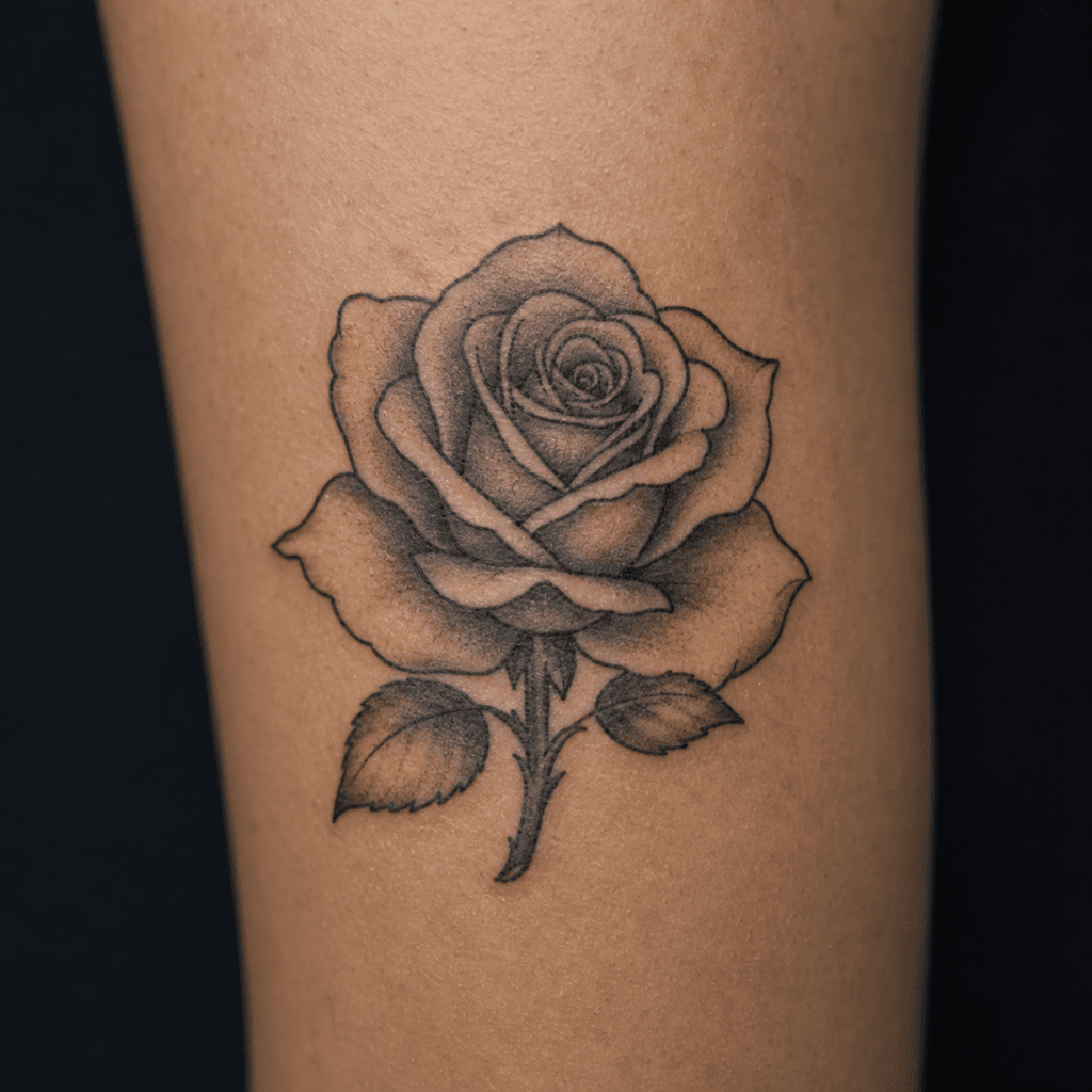 Tattoo design before canvas refine, with a circled area marked for change
