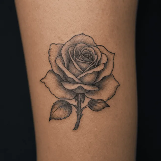 Tattoo design before canvas refine, with a circled area marked for change